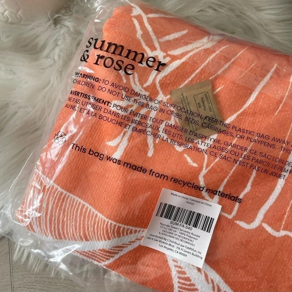 Summer & Rose Roundie Towel